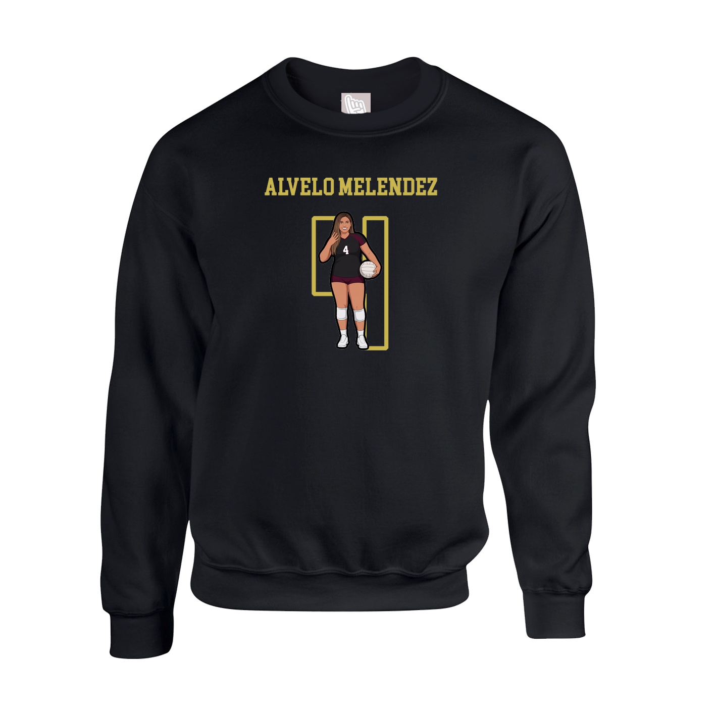 Fleece Crew — Shirsey in Black