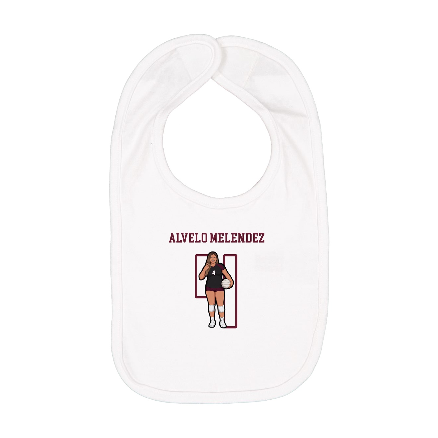 Infant Bib — Shirsey in White