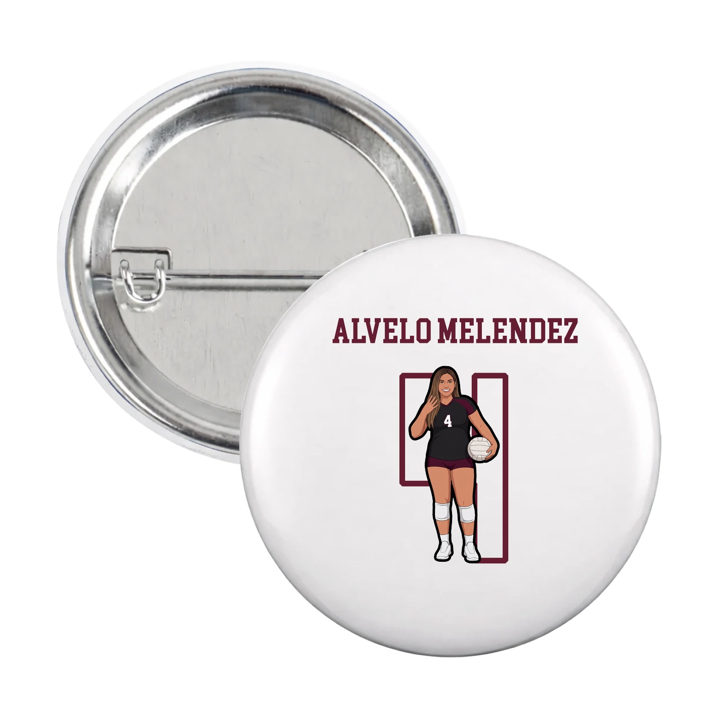 Game Day Button — Shirsey in White
