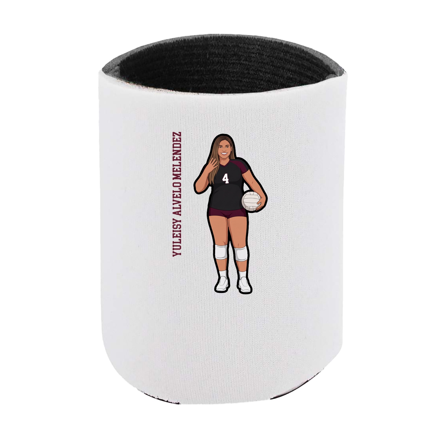 Can Holder — Name Vertical in White