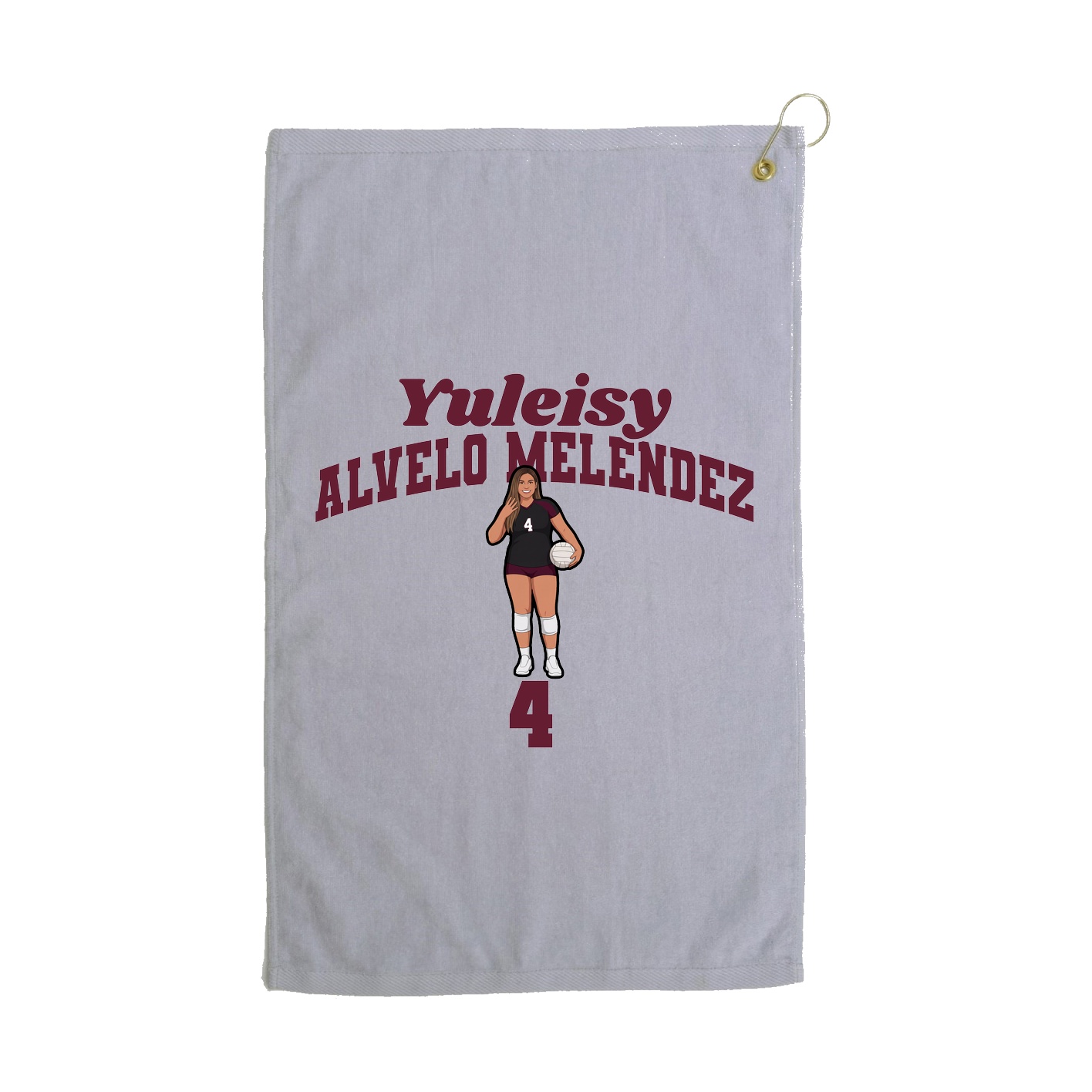 Golf Towel — Signature Arch in Grey