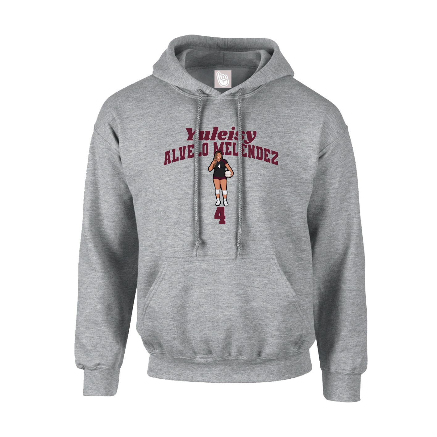 Hoodie — Signature Arch in Grey