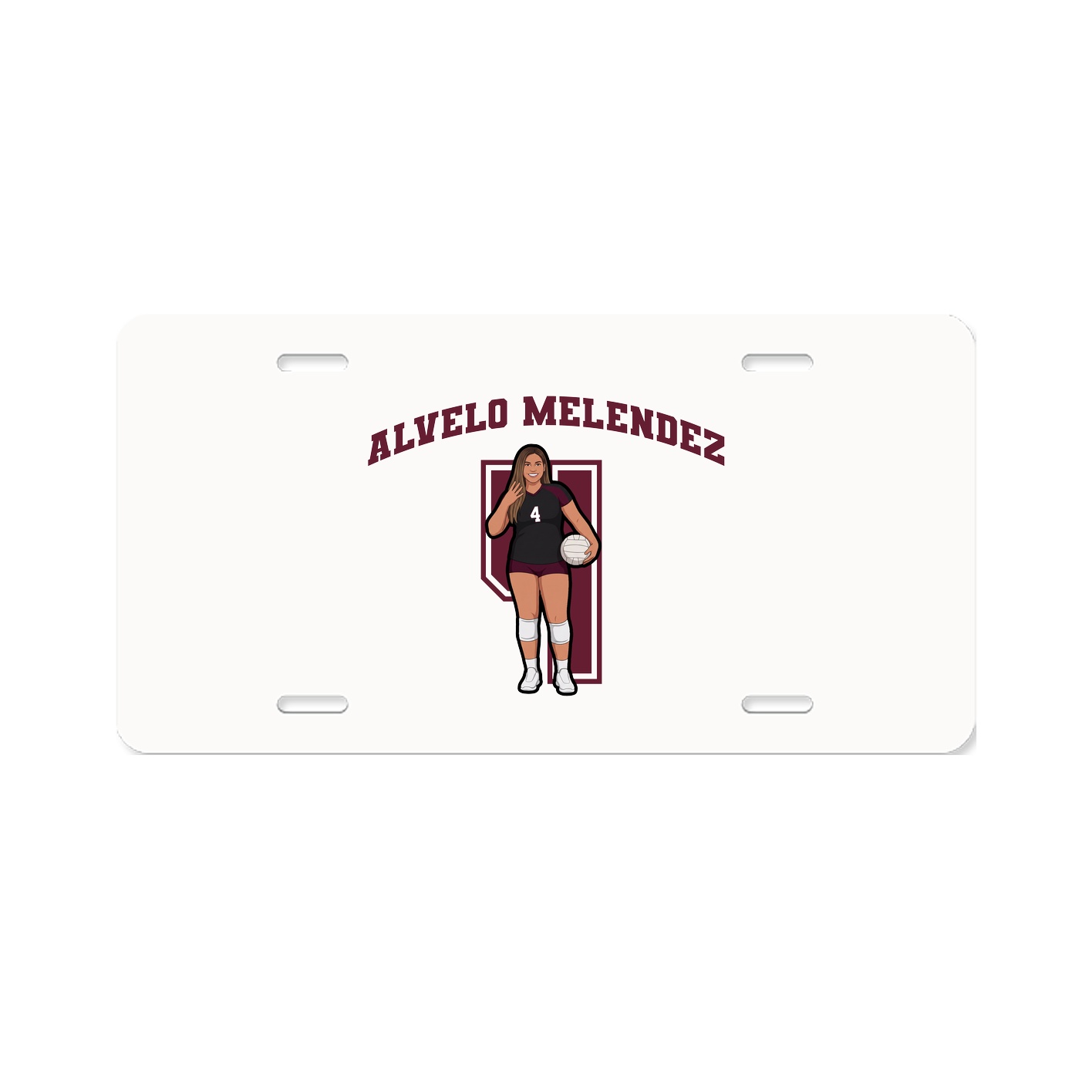 License Plate — Number in Classic