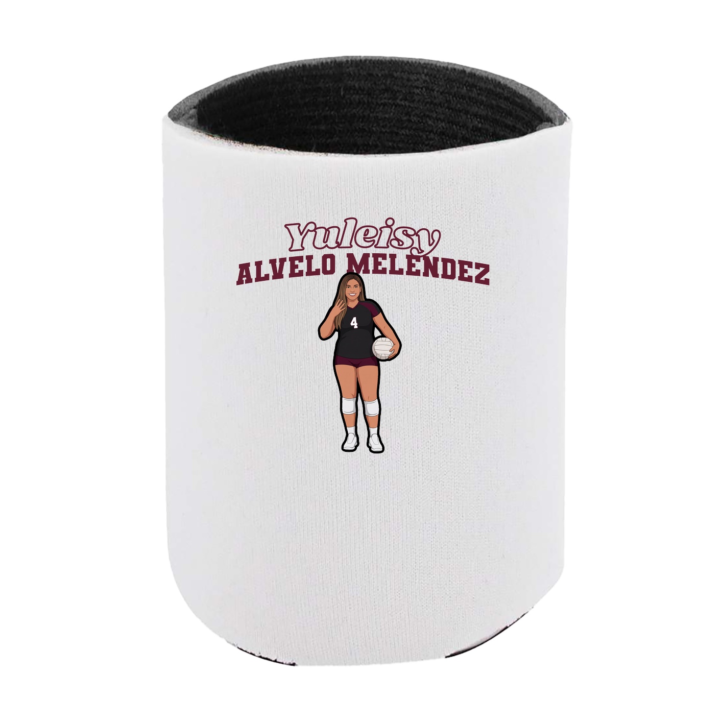 Can Holder — Name Arch in White