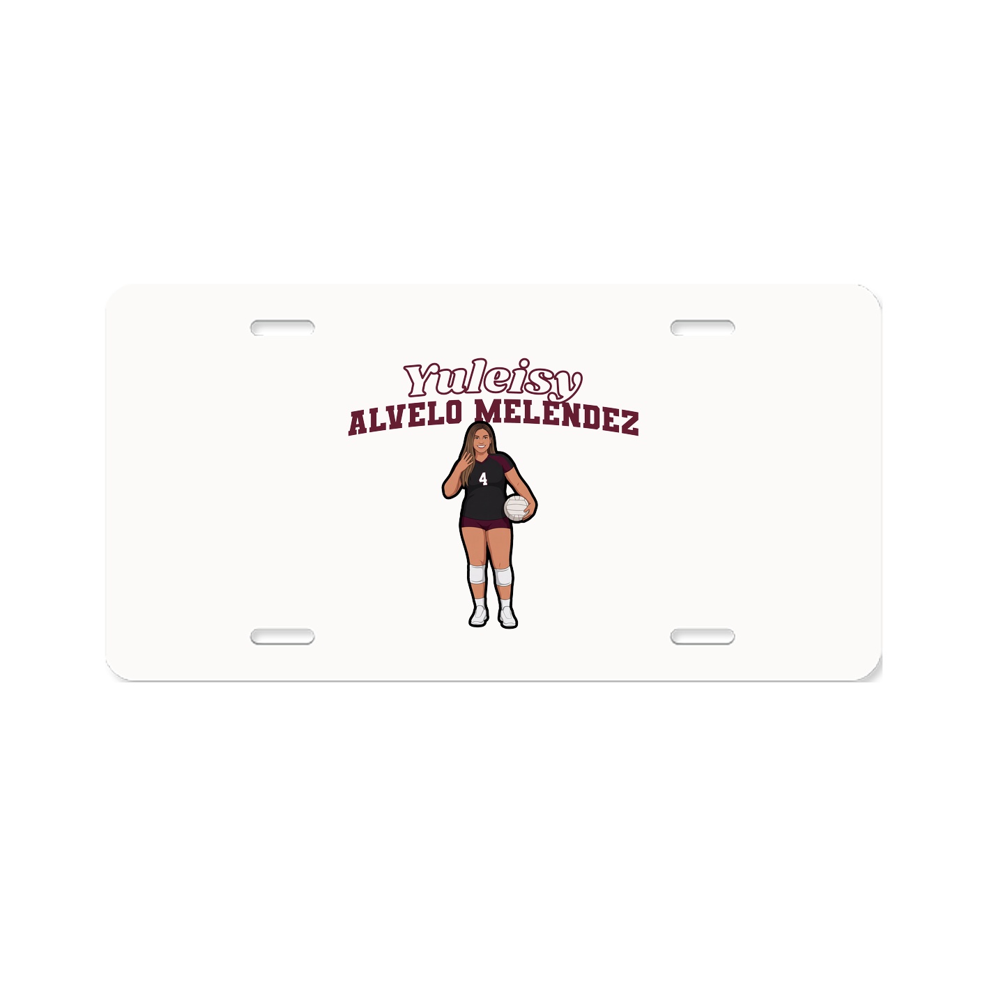 License Plate — Name Arch in Classic