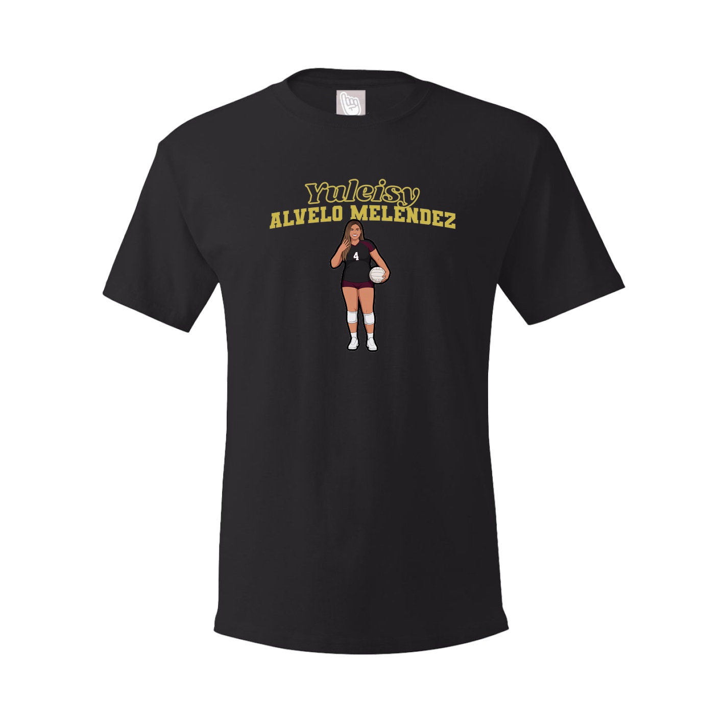 Youth Tee — Name Arch in Black