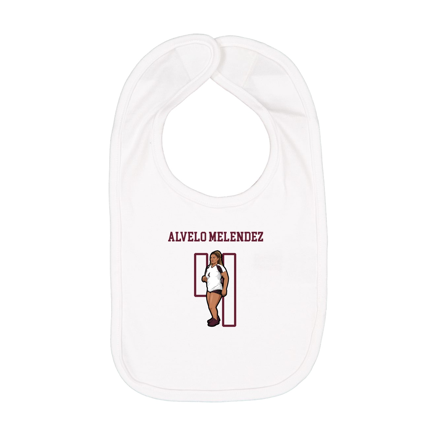 Infant Bib — Shirsey in White