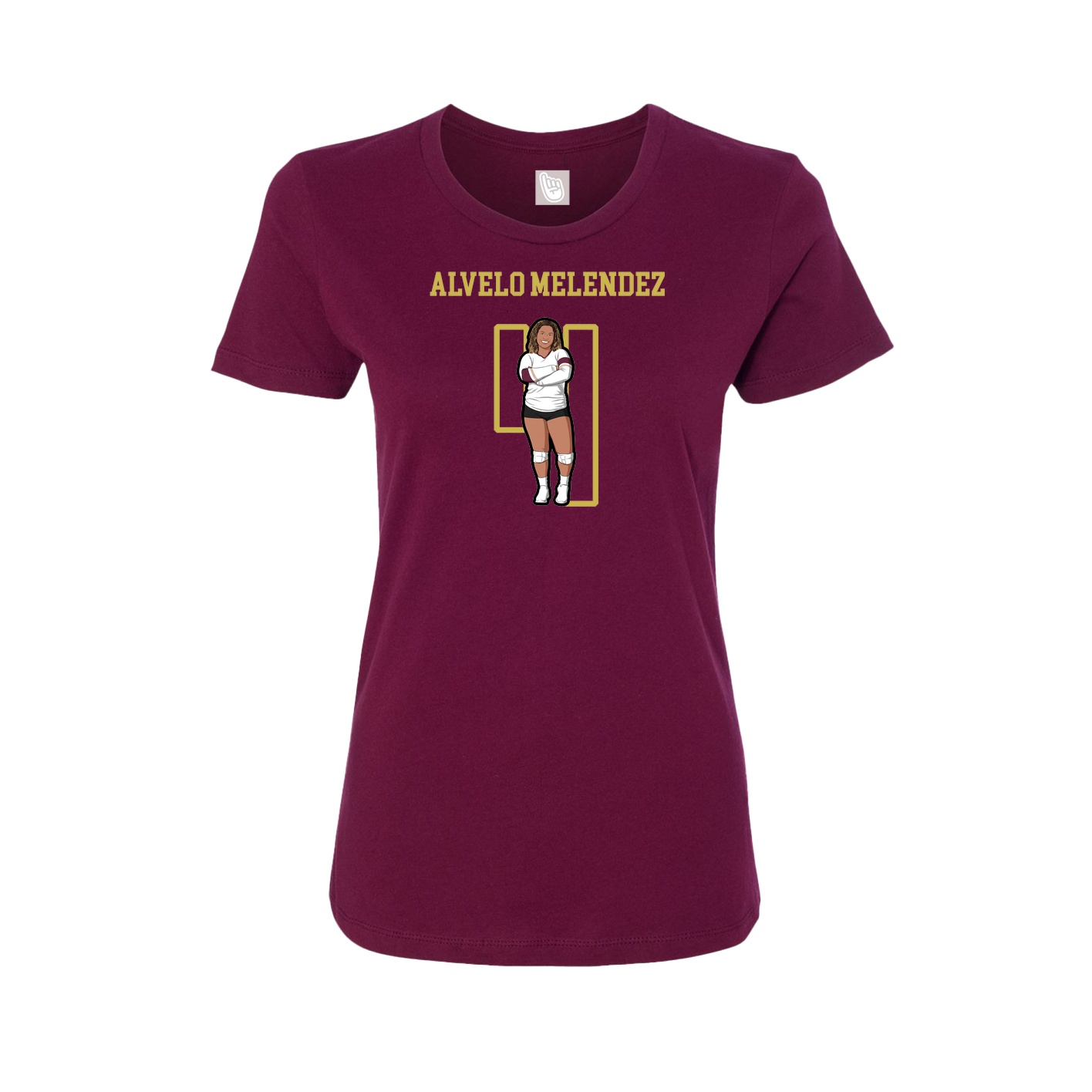 Fitted Women's Tee — Shirsey in Maroon