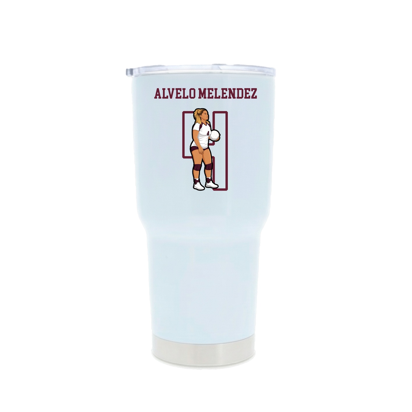 30oz Stainless Steel Tumbler — Shirsey in White