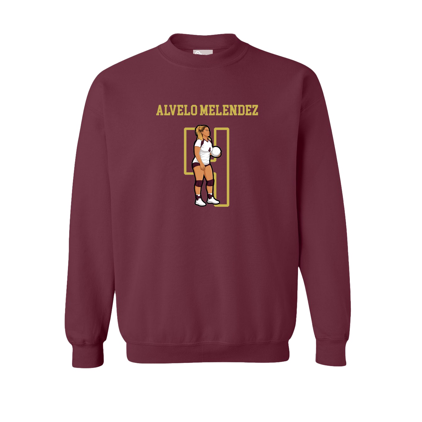 Fleece Crew — Shirsey in Maroon