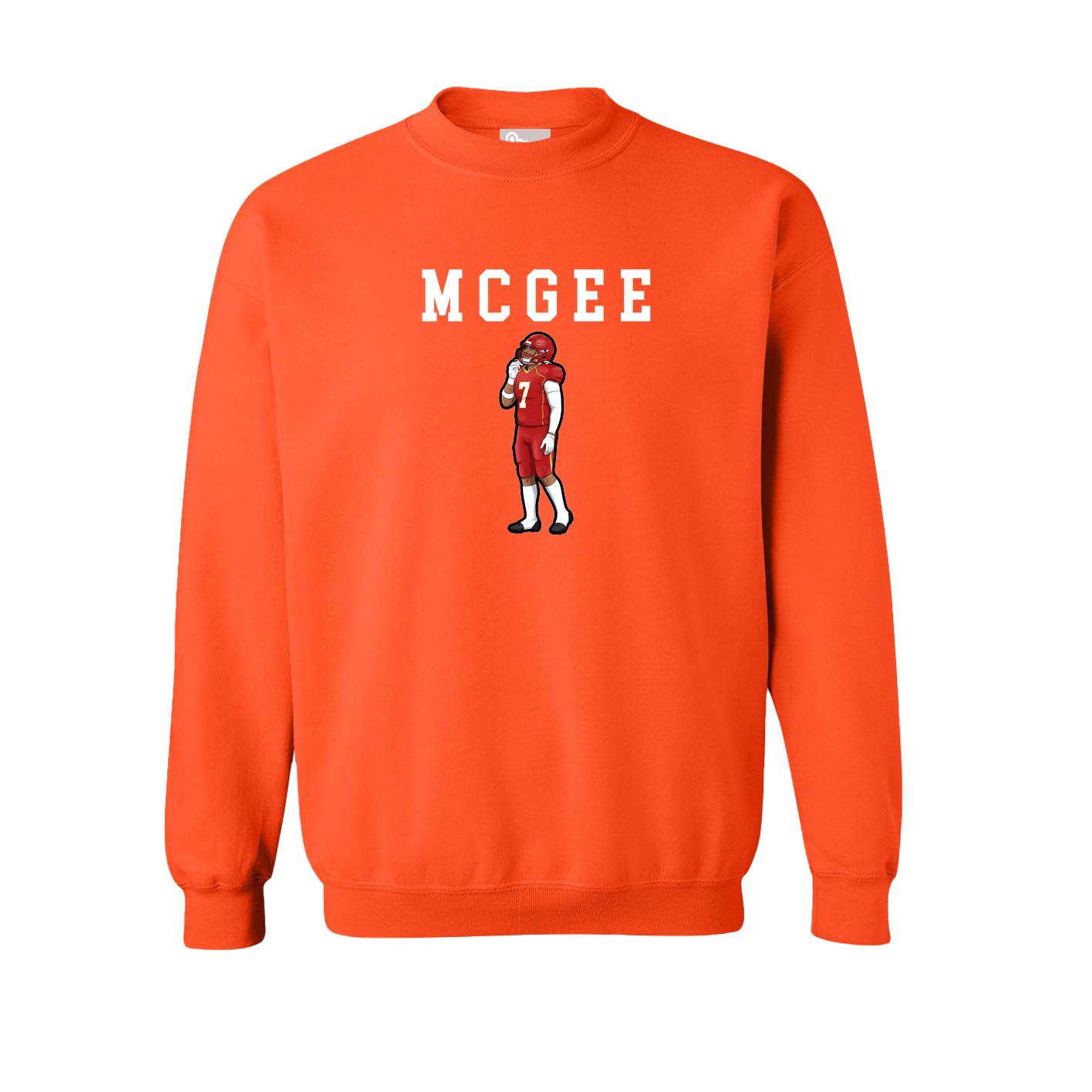 Fleece Crew — Shirsey in Orange