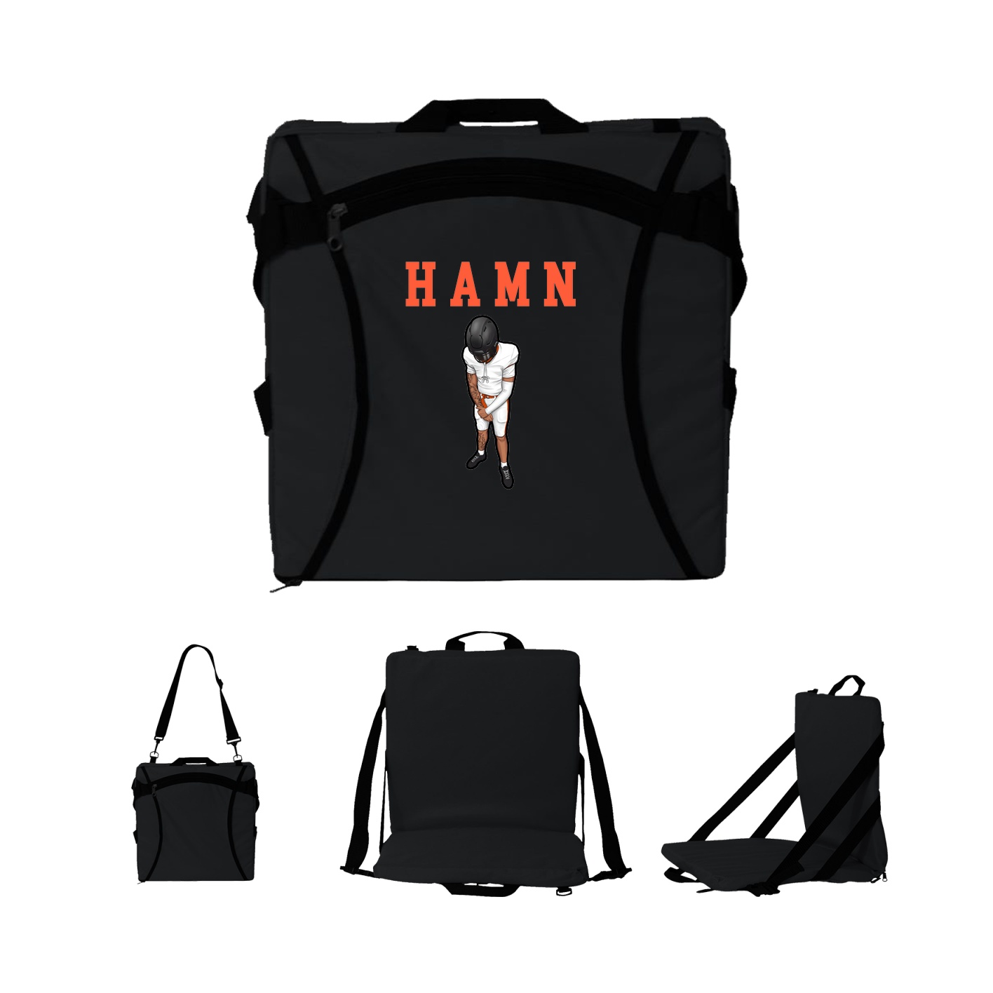 Folding Stadium Seat — Shirsey in Black