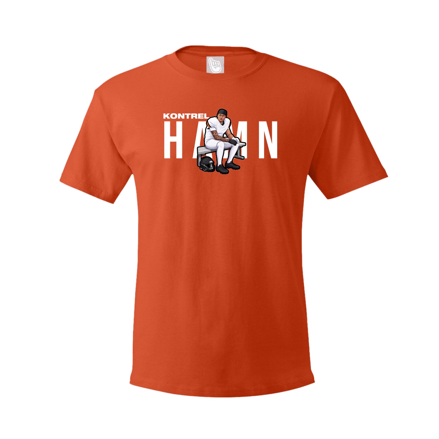 Youth Tee — Player Name in Orange