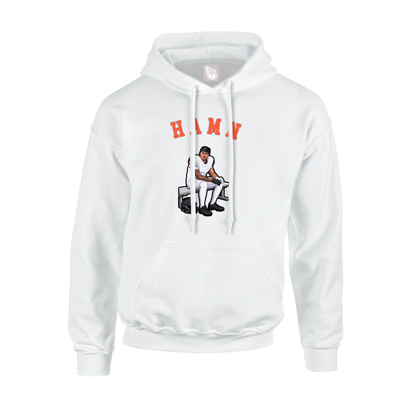 Hoodie — Shirsey Arch in White