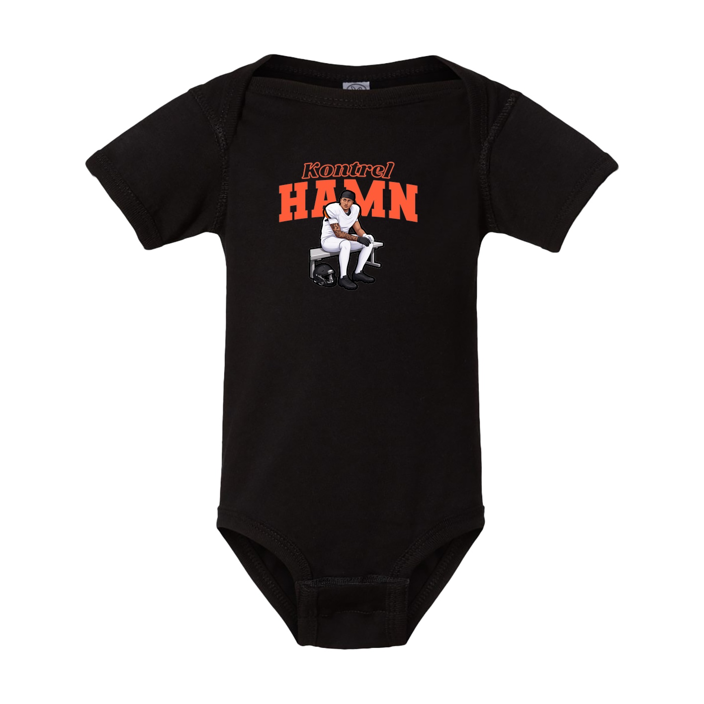 Baby Onesie — Name Arch in Black