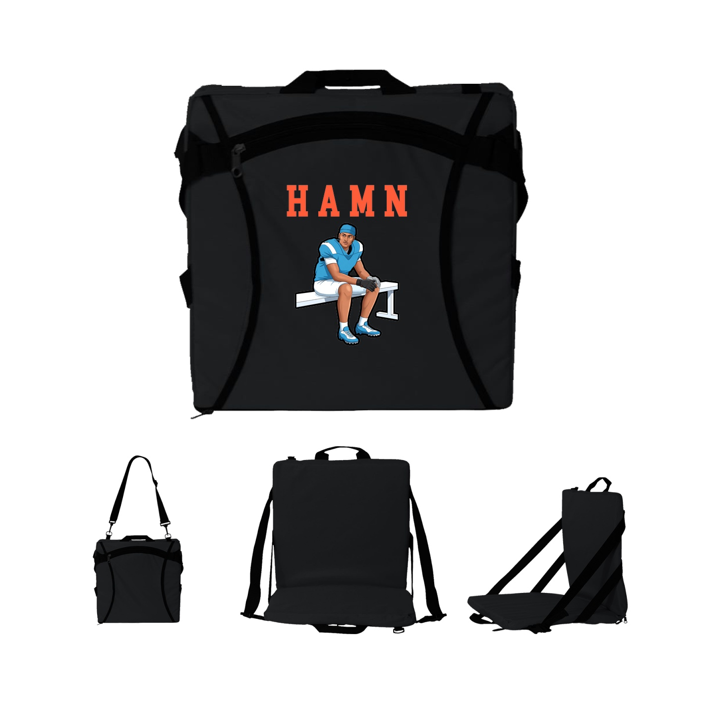 Folding Stadium Seat — Shirsey in Black
