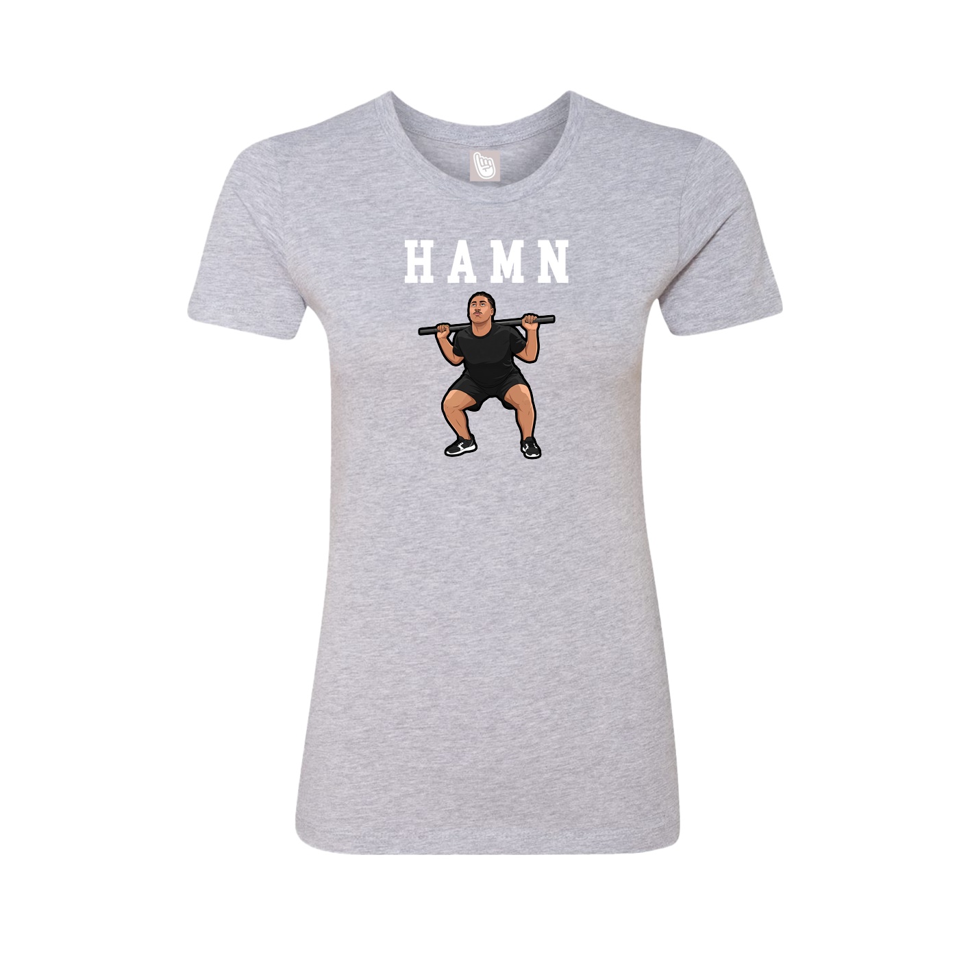 Fitted Women's Tee — Shirsey in Grey