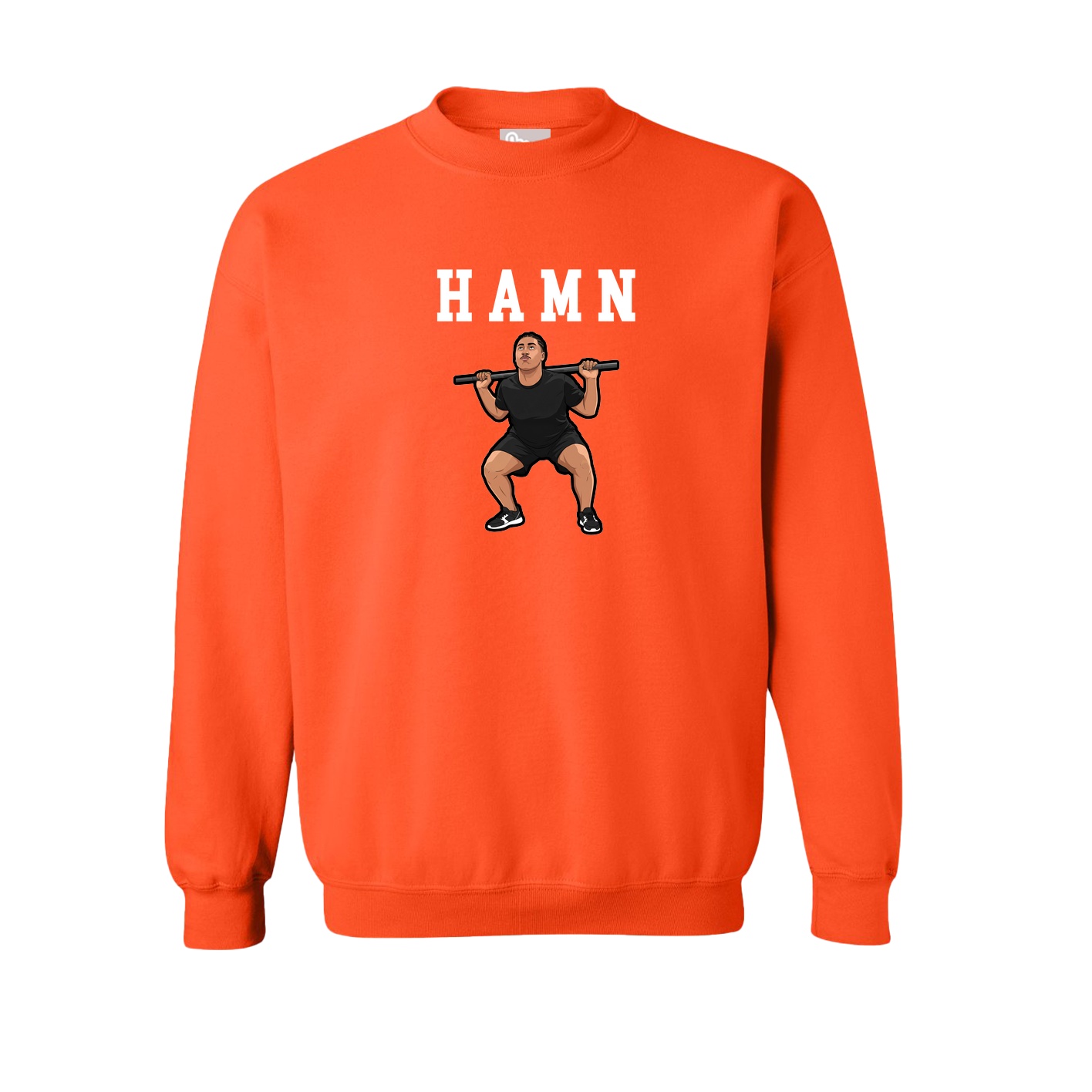 Fleece Crew — Shirsey in Orange
