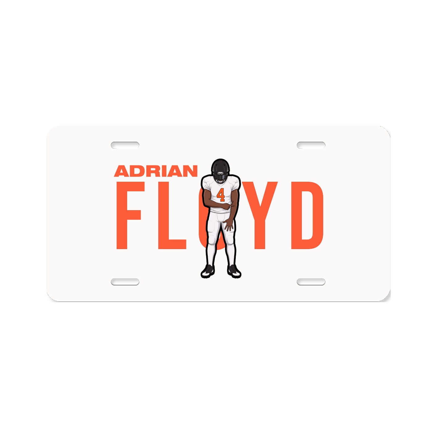 License Plate — Player Name in Classic
