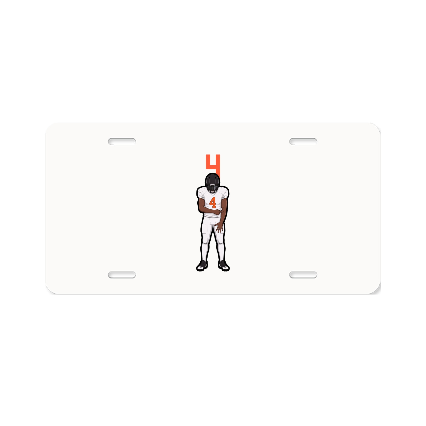 License Plate — Number Top in Classic