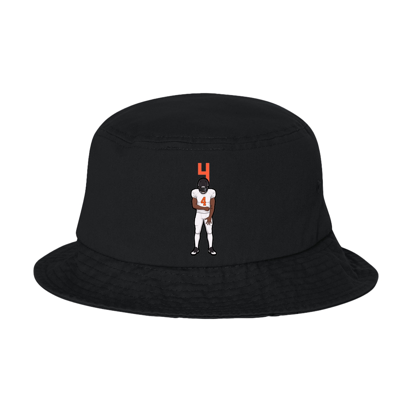 Bucket Cap — Number Top in Black
