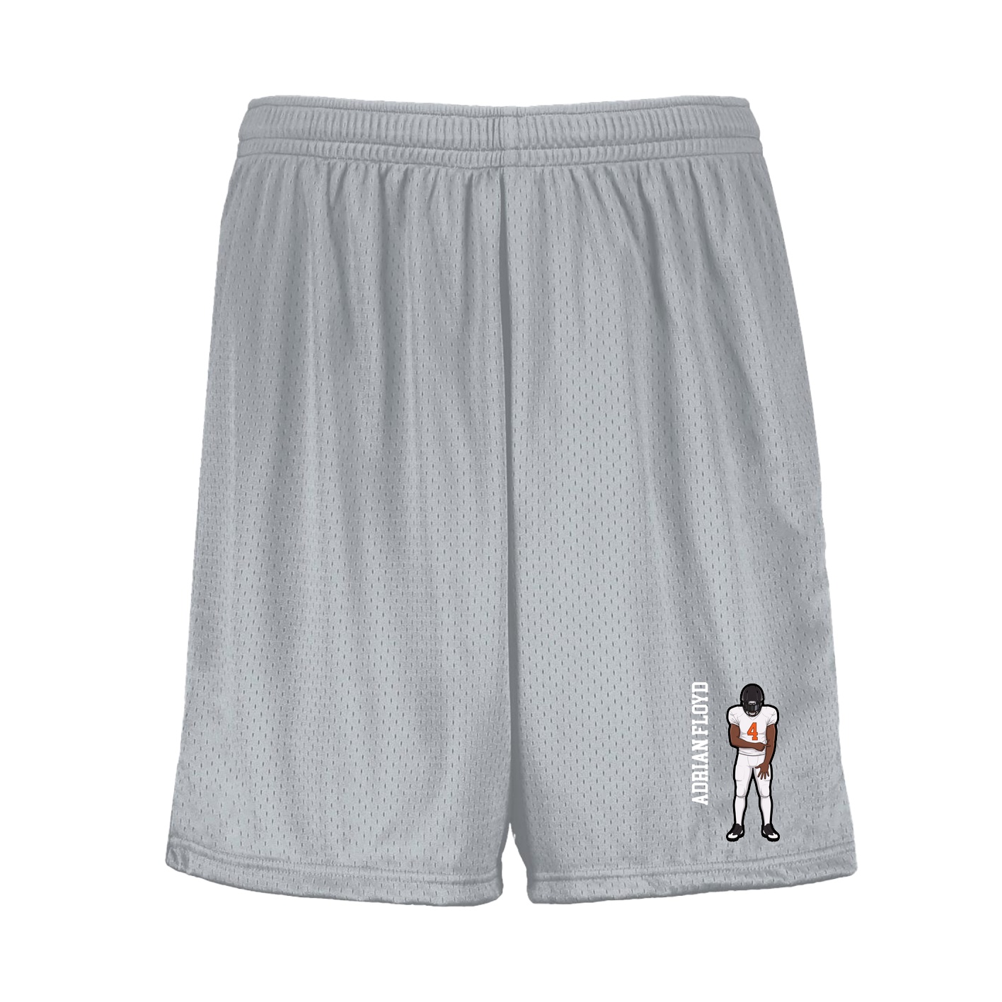 Shorts — Name Vertical in Silver