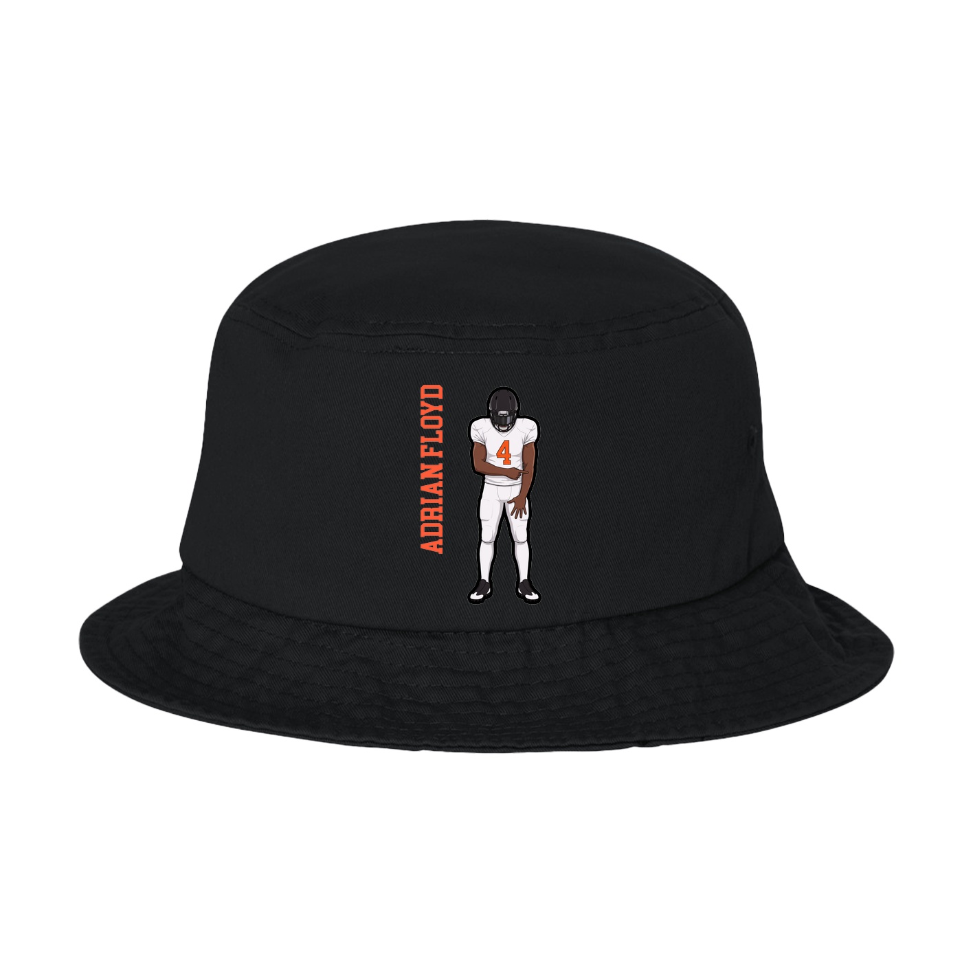 Bucket Cap — Name Vertical in Black