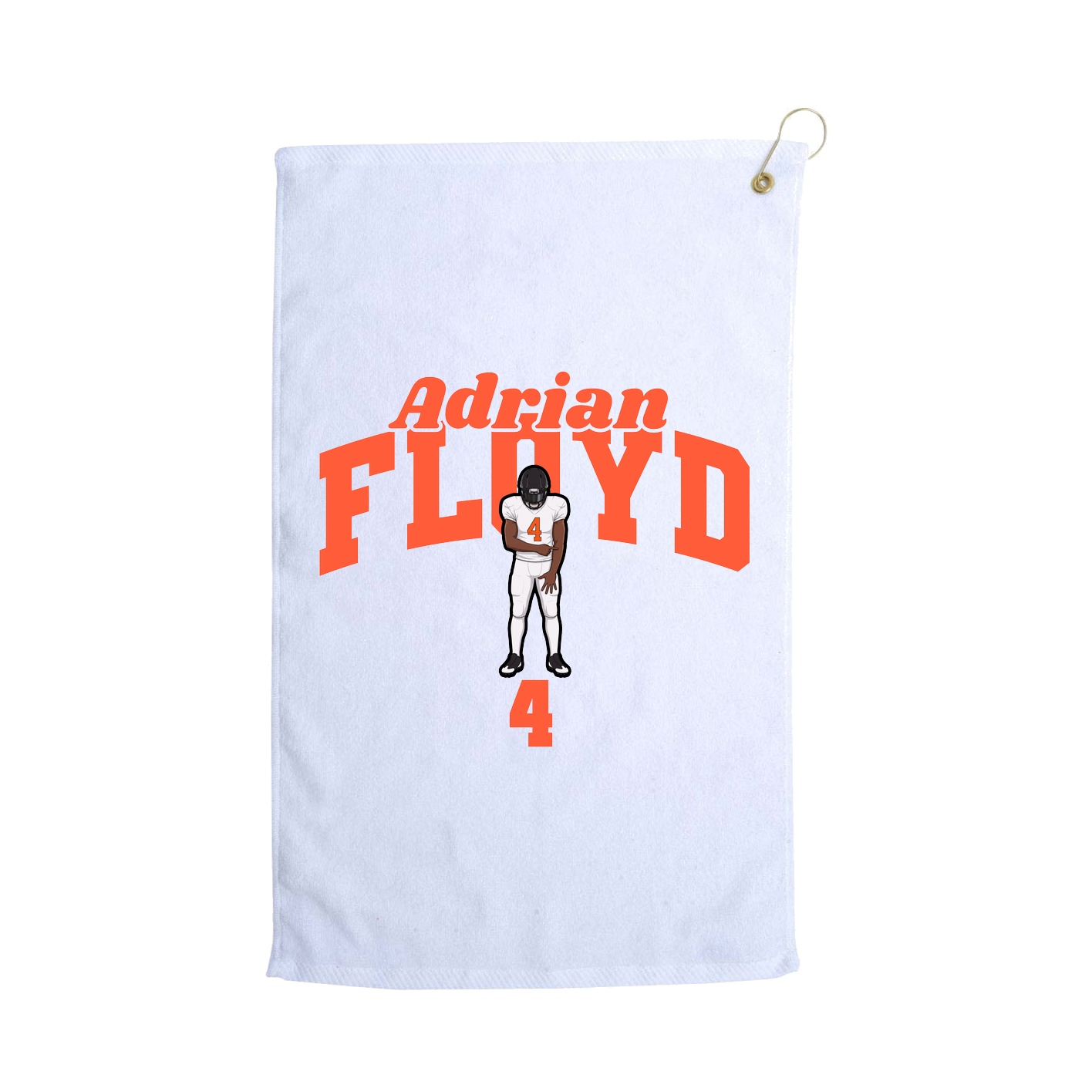 Golf Towel — Signature Arch in White