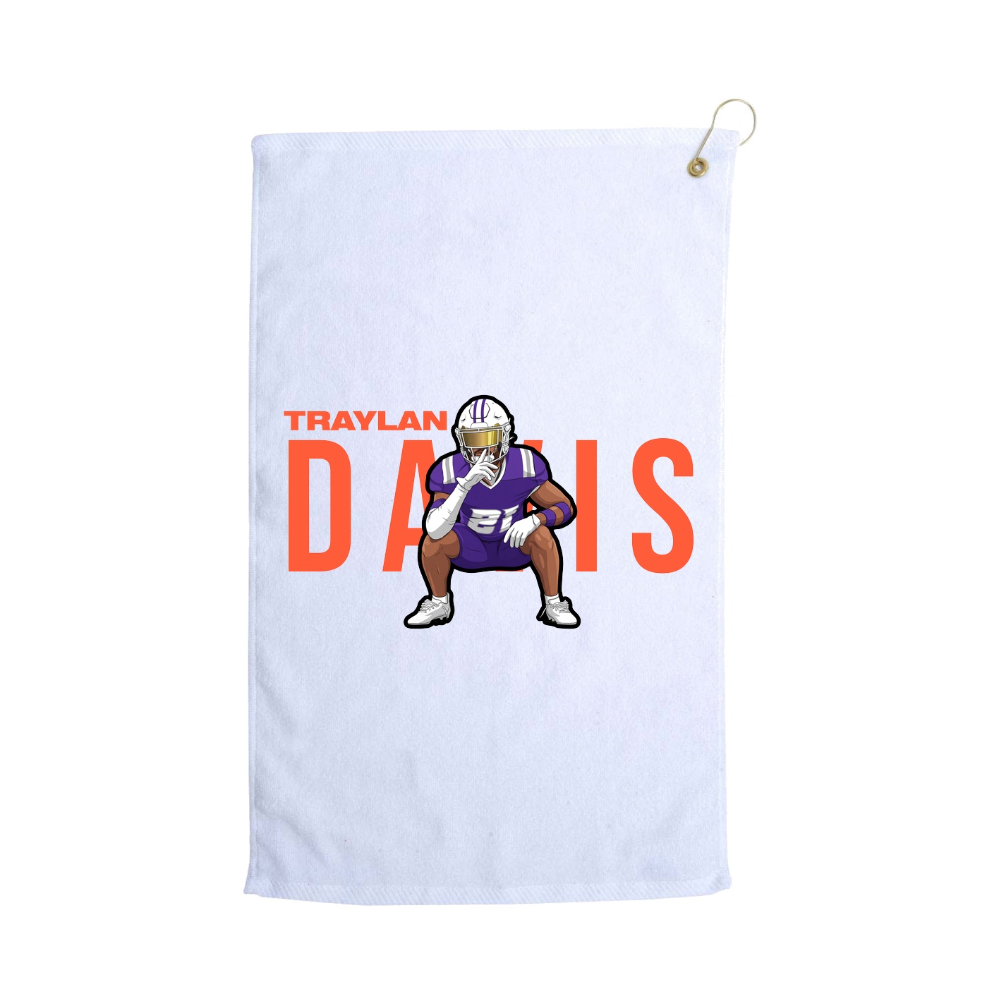 Golf Towel — Player Name in White