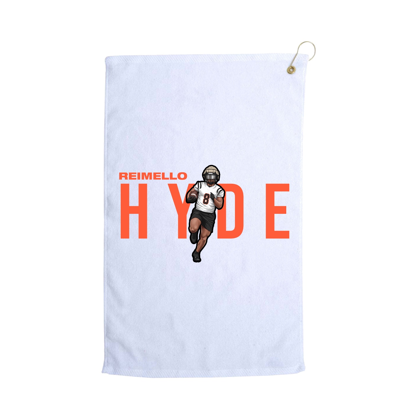 Golf Towel — Player Name in White