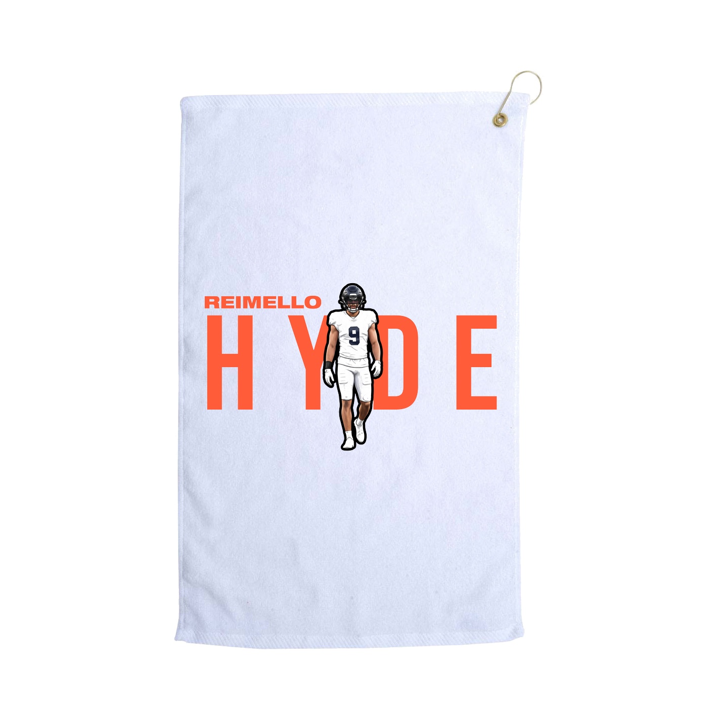 Golf Towel — Player Name in White