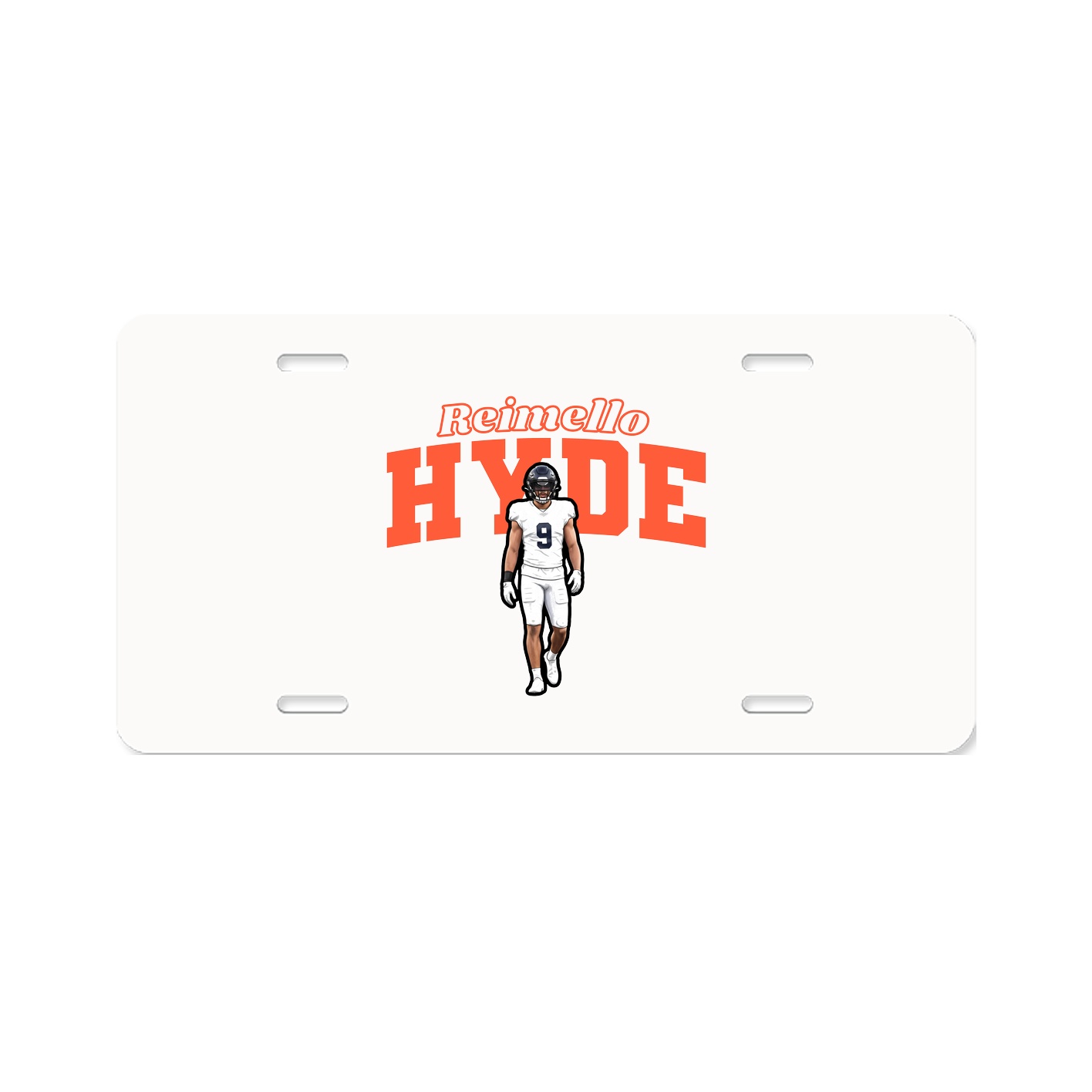 License Plate — Name Arch in Classic