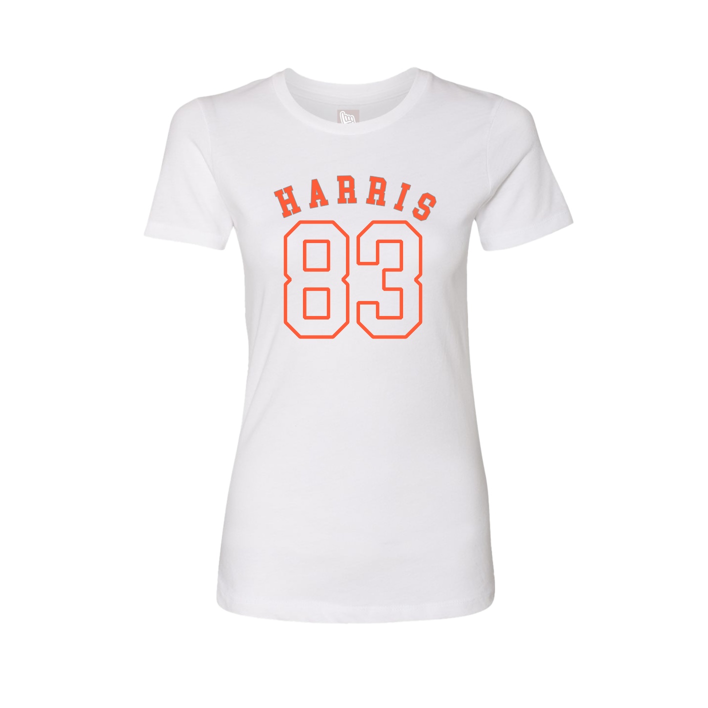 Fitted Women's Tee — Shirsey Arch in White