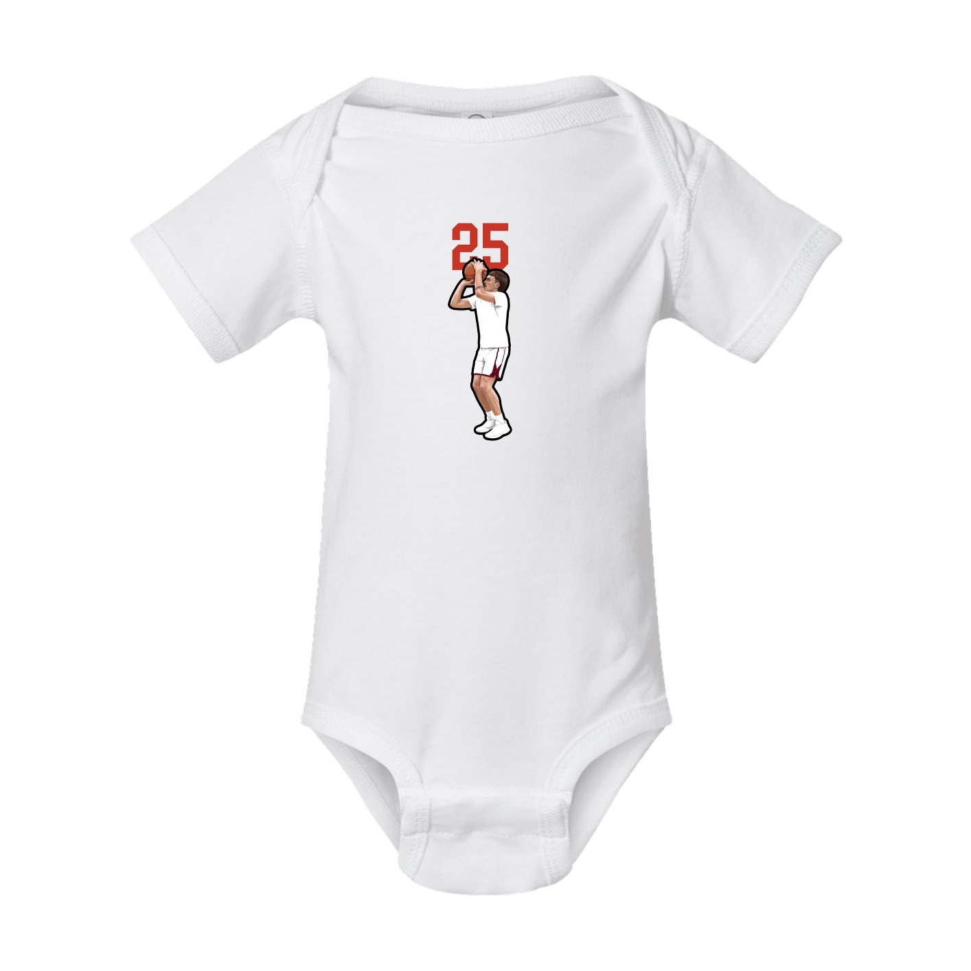 Baby Onesie — Number Top in White