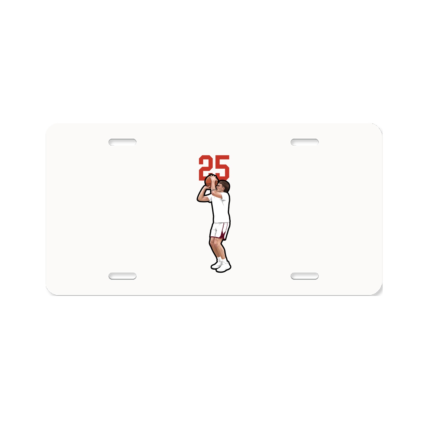 License Plate — Number Top in Classic