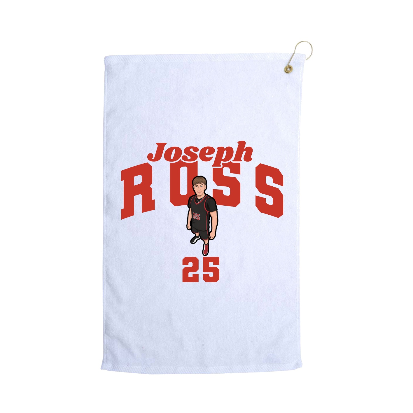 Golf Towel — Signature Arch in White
