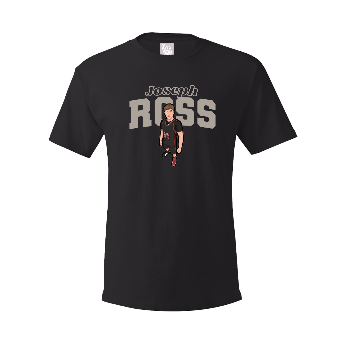 Youth Tee — Name Arch in Black
