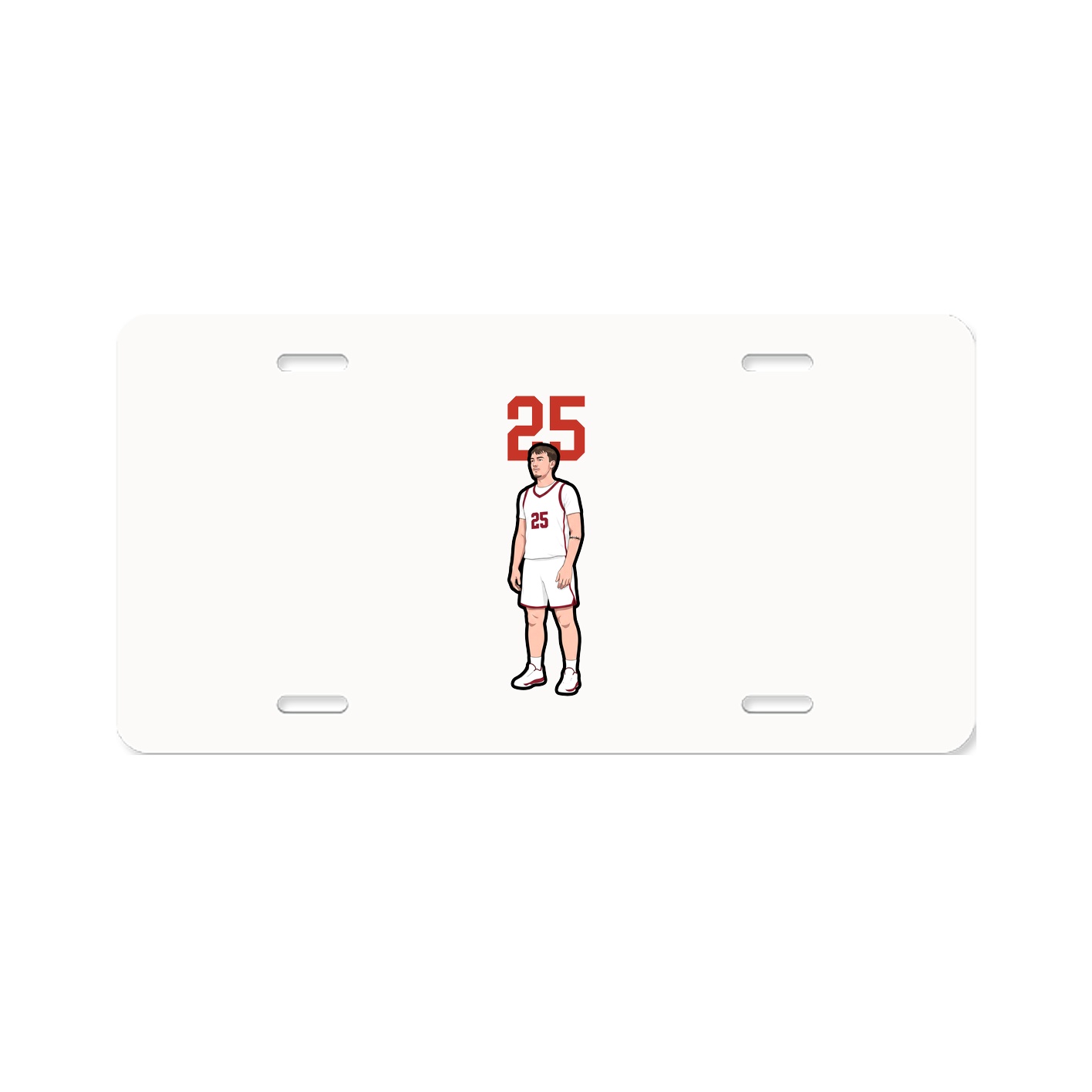 License Plate — Number Top in Classic