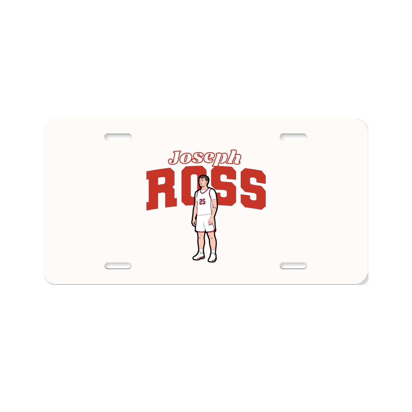 License Plate — Name Arch in Classic