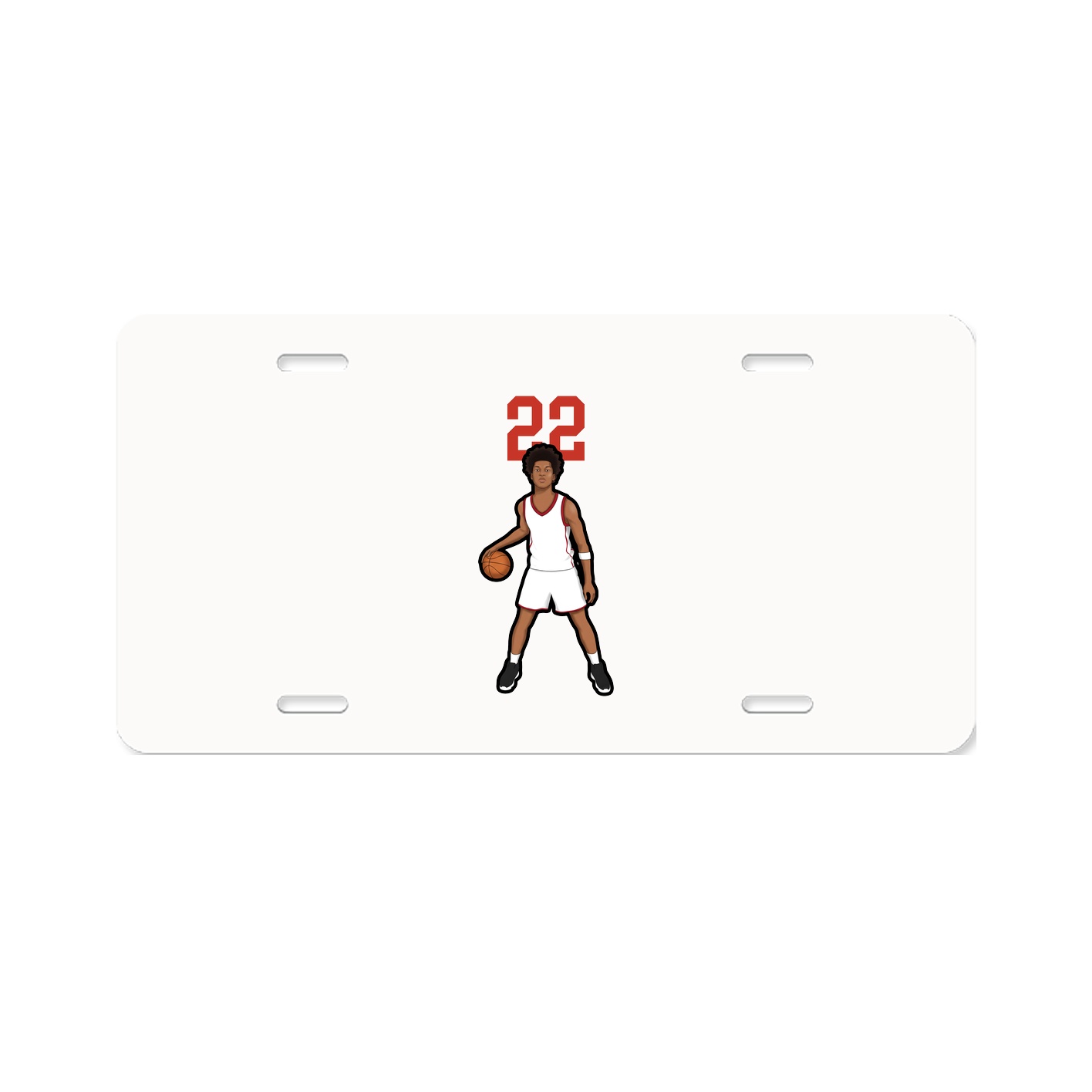License Plate — Number Top in Classic