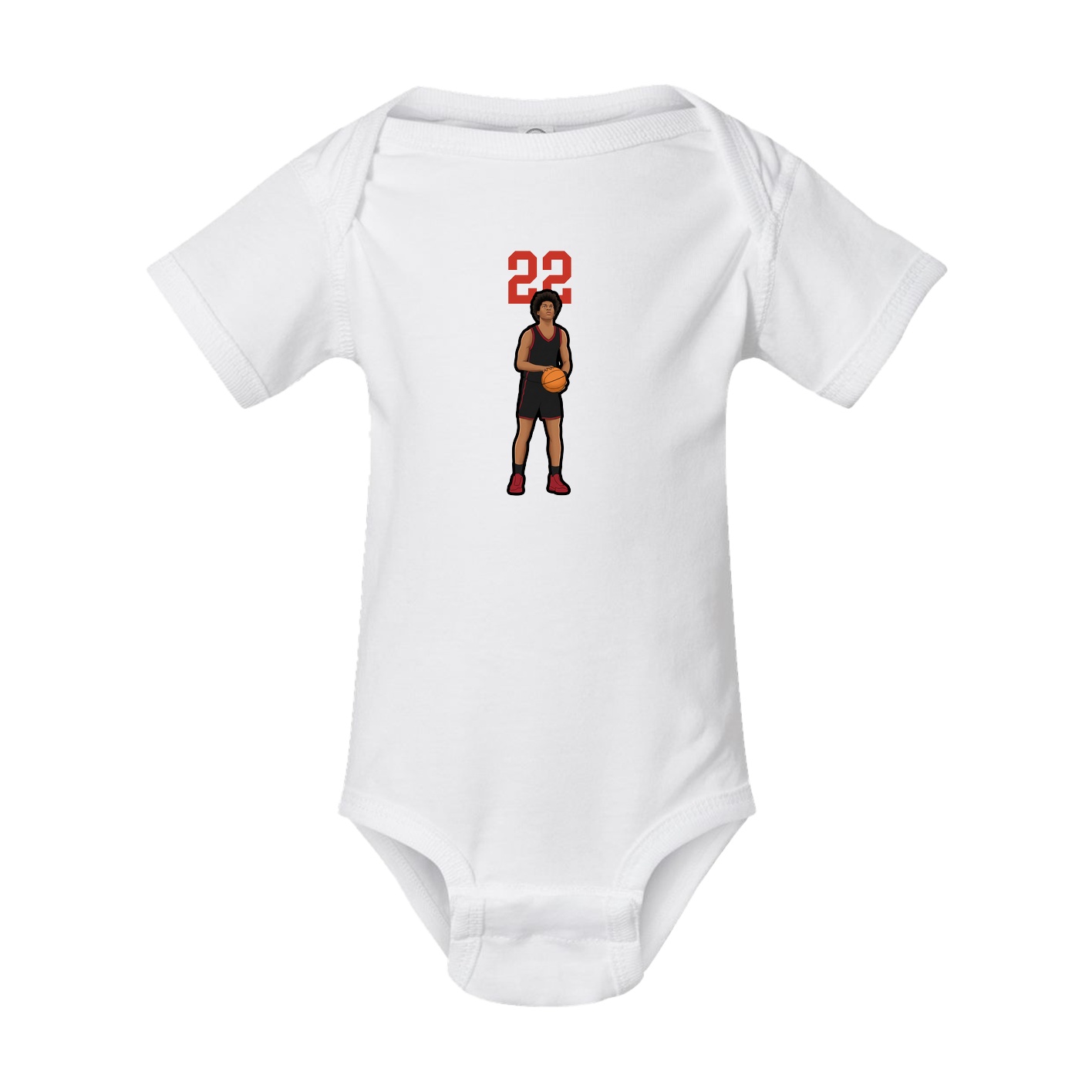 Baby Onesie — Number Top in White