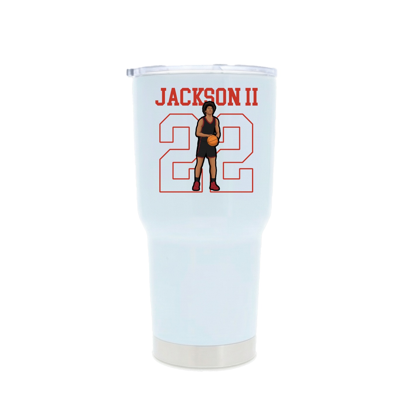 30oz Stainless Steel Tumbler — Shirsey in White