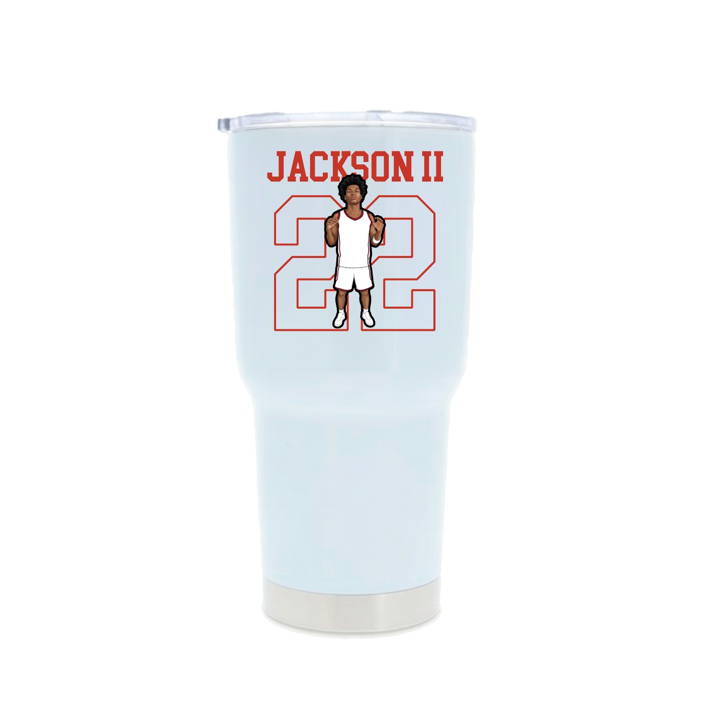 30oz Stainless Steel Tumbler — Shirsey in White