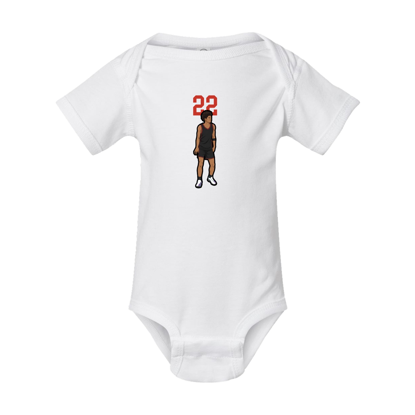 Baby Onesie — Number Top in White