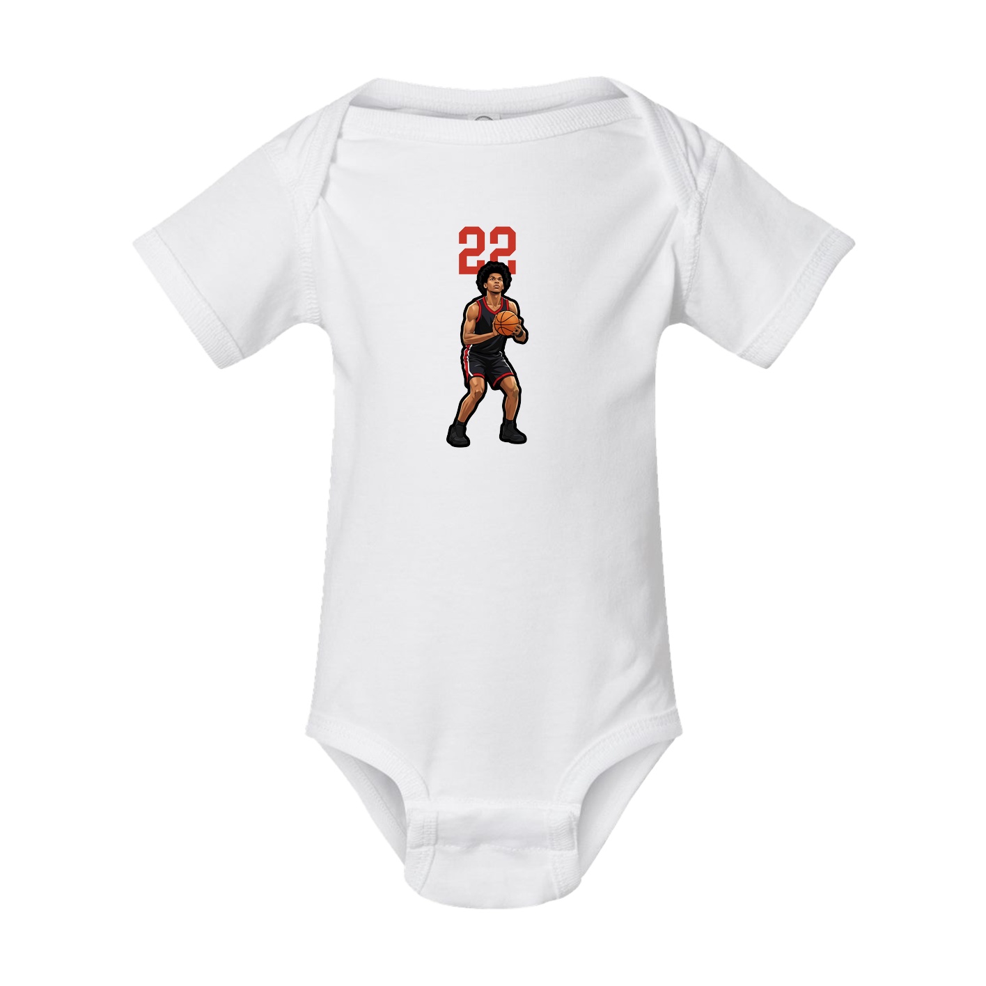 Baby Onesie — Number Top in White