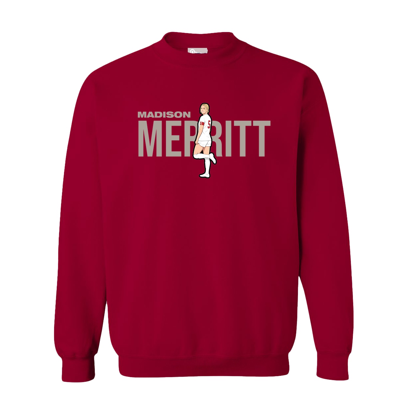 Fleece Crew — Player Name in Cardinal