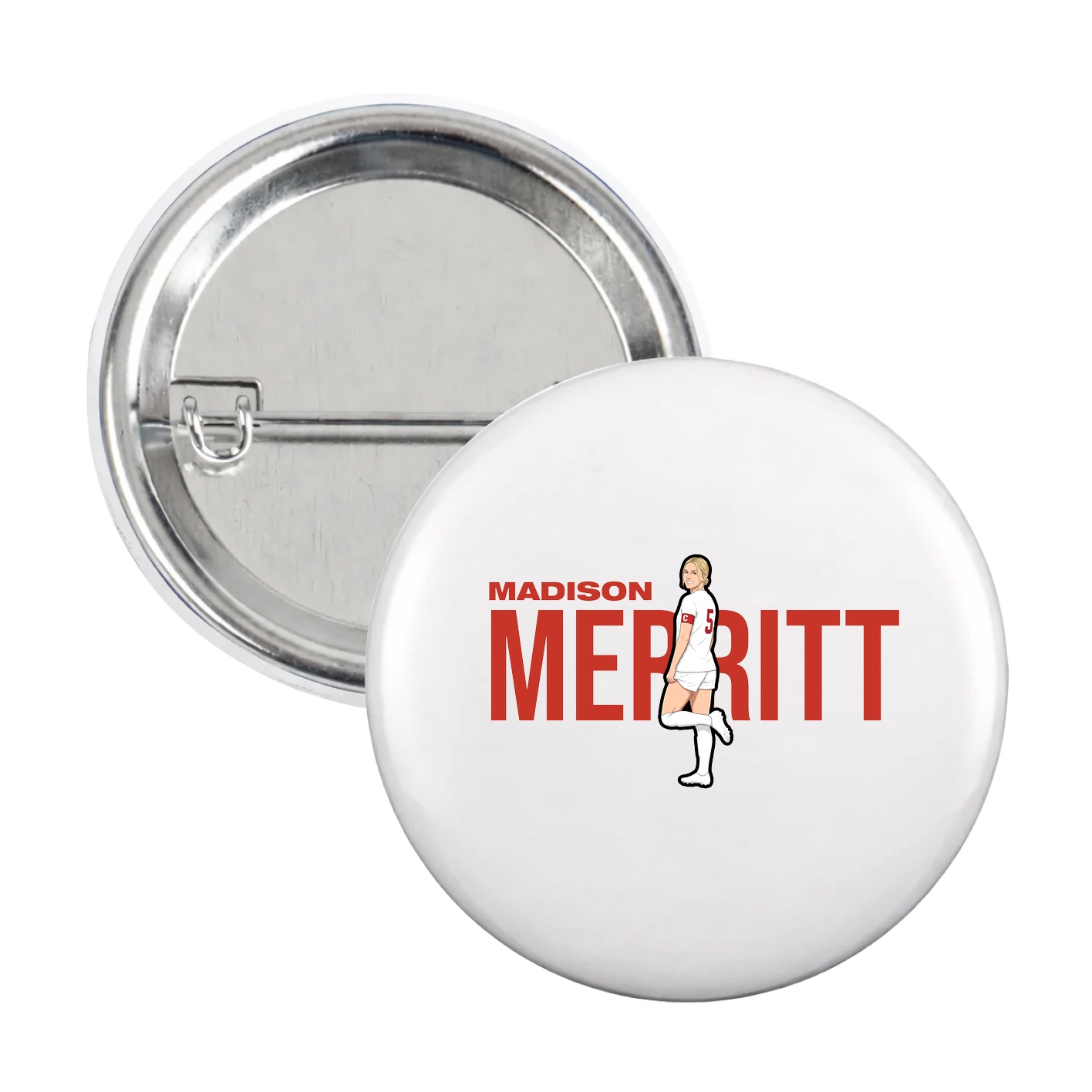 Game Day Button — Player Name in White