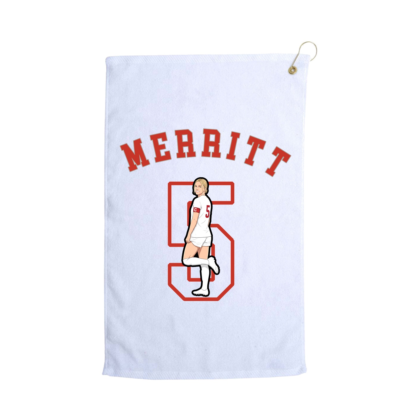 Golf Towel — Shirsey Arch in White