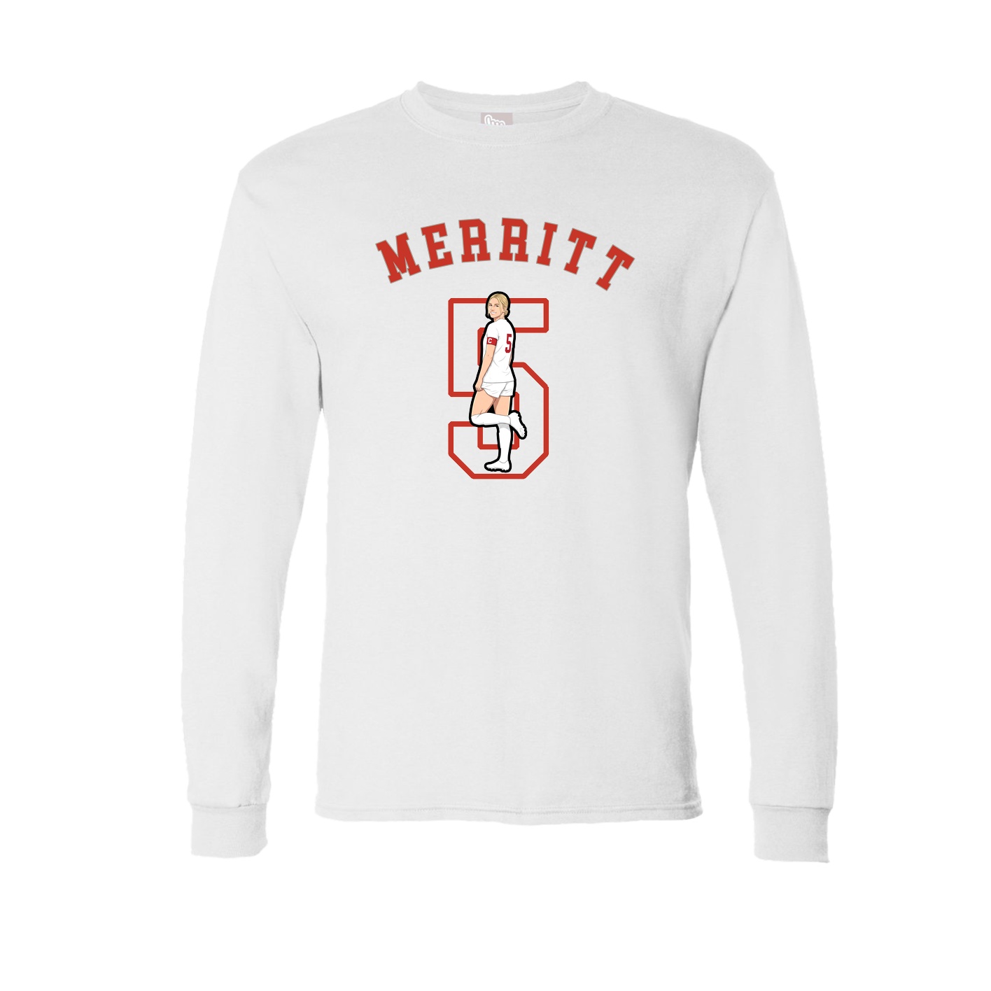 Long Sleeve Tee — Shirsey Arch in White