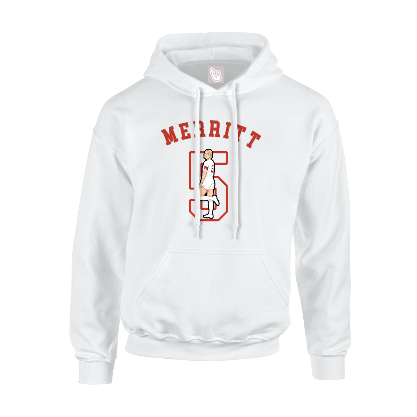 Youth Hoodie — Shirsey Arch in White